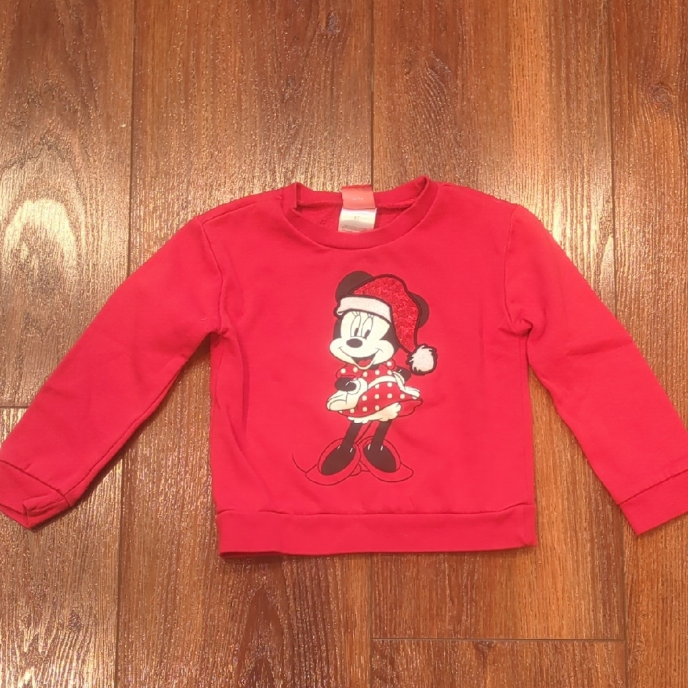 4 T Disney Christmas Minnie Mouse Sweatshirt